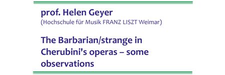 Wykłady gościnne w Instytucie Muzykologii UJ - prof. Helen Geyer (Hochschule für Musik FRANZ LISZT Weimar)